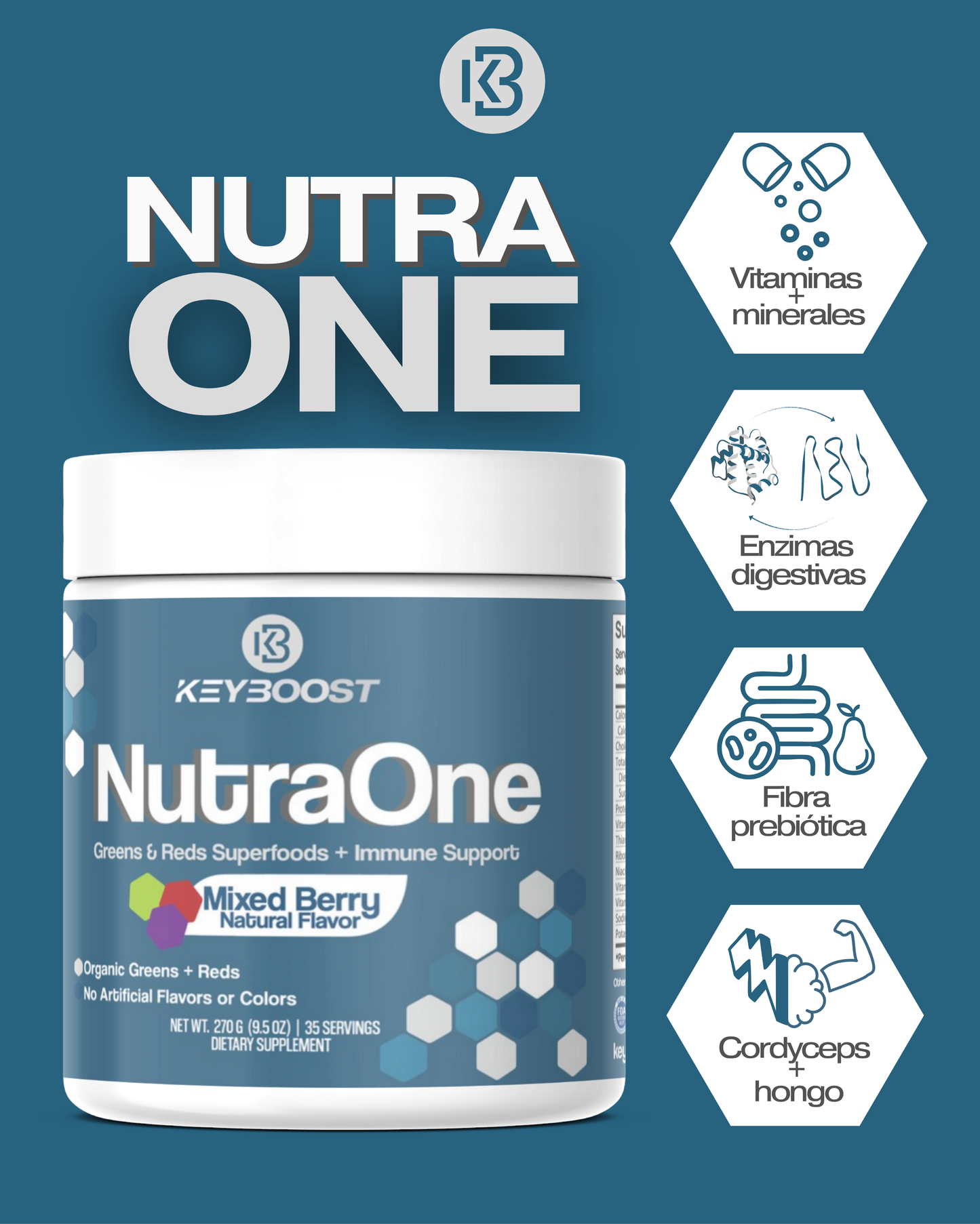 NutraOne - Greens & Reds Superfoods + Immune Support